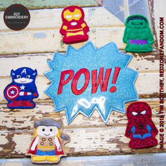 Superhero Finger Puppets with Carry Case