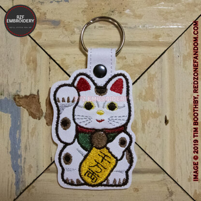 Maneki Lucky Cat Keyfob