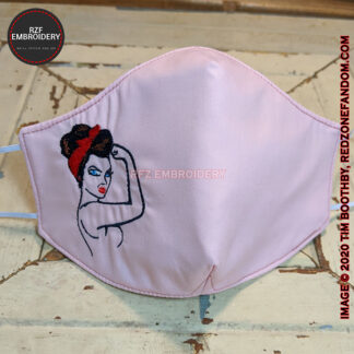 Empowered Woman Embroidered Mask