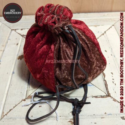 Dice Bag with leather ties