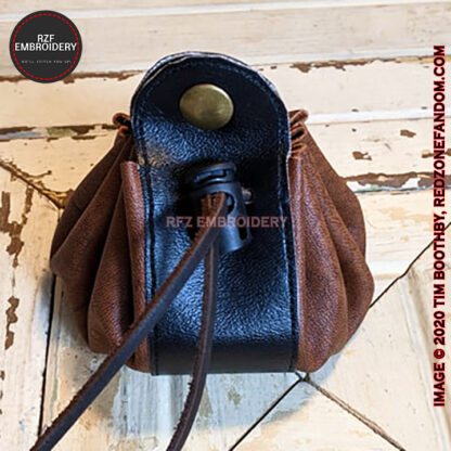 Leather and vinyl Dice Bag