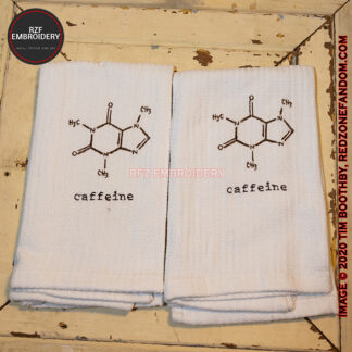 Caffeine Molecule Towel set of 2