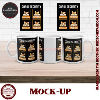 15oz Corgi Security mug