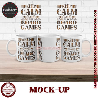 15oz Keep calm and play board games mug