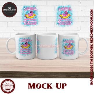 15oz Sarcasm flamingo mug