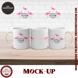 15oz flamingo_Apparently we’re trouble when we are together mug