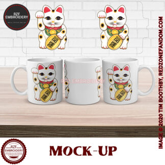 15oz Luck Cat mug