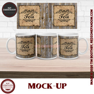 15oz wooden Tea crate mug