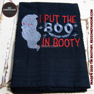 I put the Boo in Booty towel