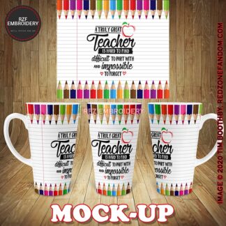 17oz Latte Mug - A truly great teacher is hard to find