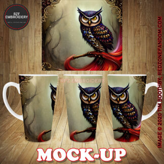 17oz Latte Mug - Owl