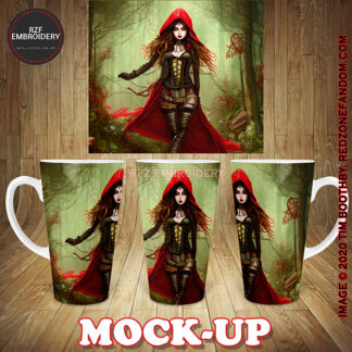 17oz Latte Mug - Red Riding Hood Corset
