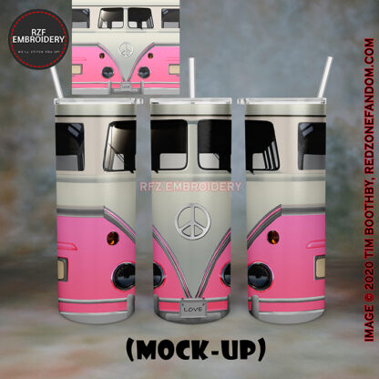 20oz Tumbler - Bus-Pink