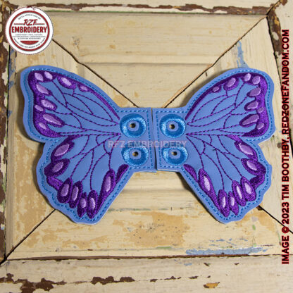 Blue Butterfly Shoe Wings