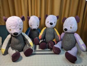 Teddy Bears made from clothing