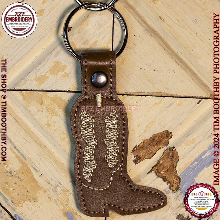 Cowboy Boot Key Fob