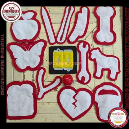 Felt pieces for Operation Costume