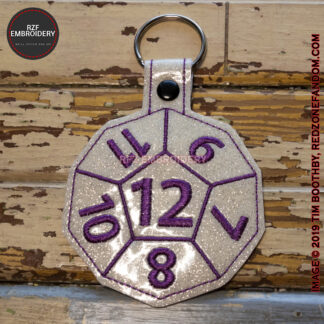 12-Sided Dice Key Fob