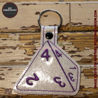 4-Sided Dice Key Fob