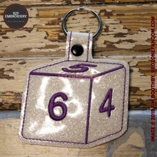 6-Sided Dice Key Fob