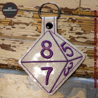 8-Sided Dice Key Fob
