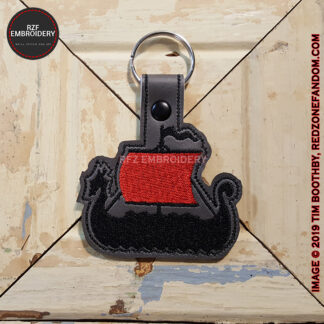 Viking Long Ship Key Fob