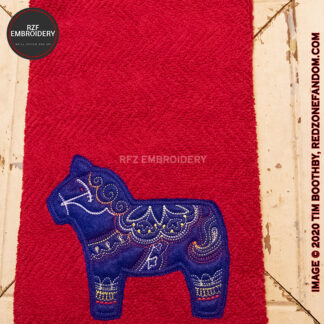 Dala horse towel
