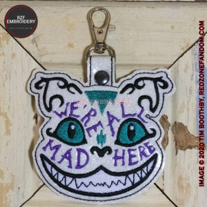 We're all mad here Cheshire Cat Facemask