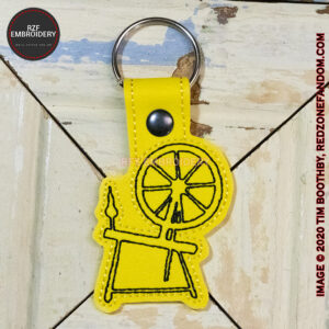 Spinning Wheel Key Fob