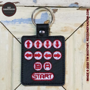 Videogame Cheat Code Key Fob