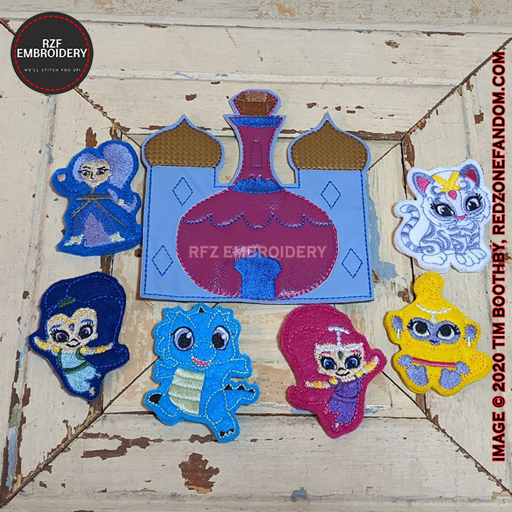 Genies Finger Puppets with Carry Case