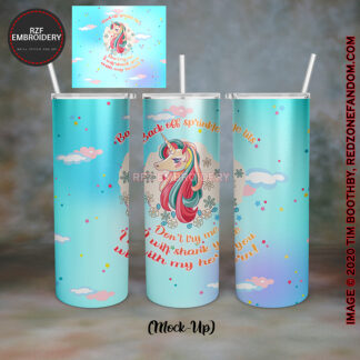 Back off sprinkle tits 20oz tumbler