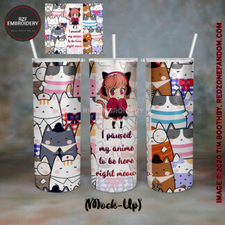 I paused my anime 20oz tumbler
