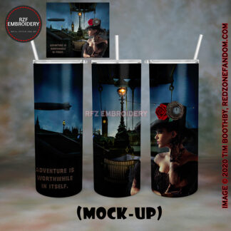 Steampunk Woman Explorer 20oz tumbler