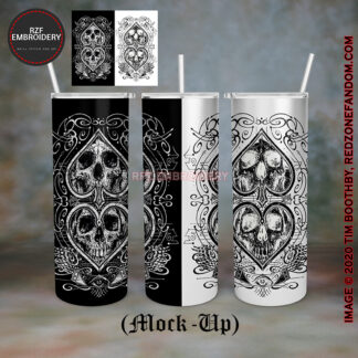 Skulls & aces 20oz tumbler