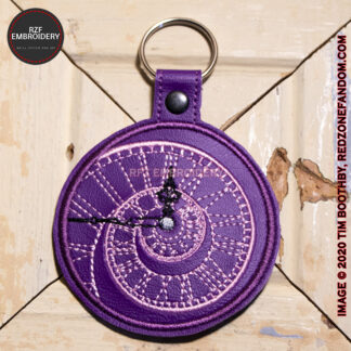 Spiral Clock Keyfob