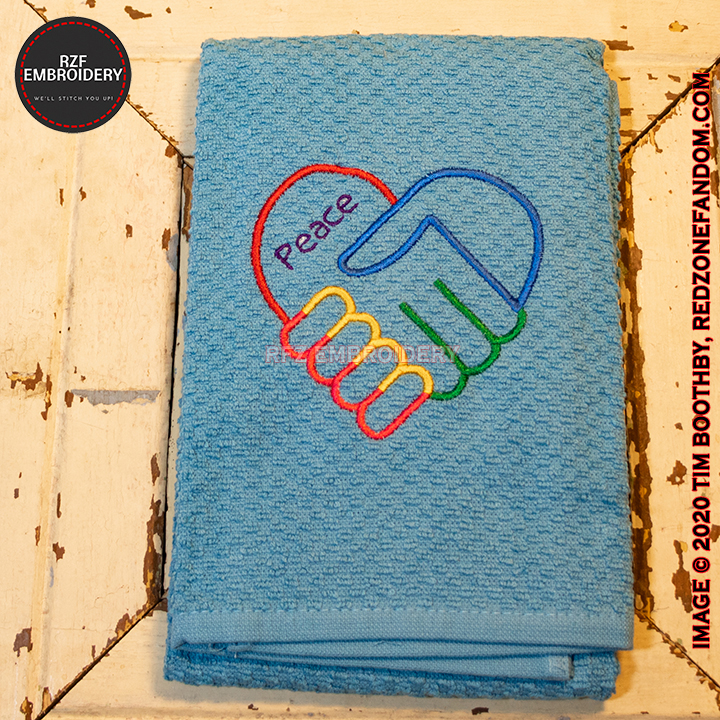 Peace Rainbow Hand Towel