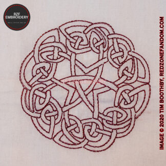 Celtic star and knots towel