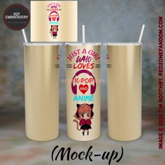 20oz Just A Girl Who Loves Kpop And Anime mug