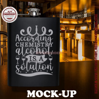According to chemistry alcohol is a solution hip flask