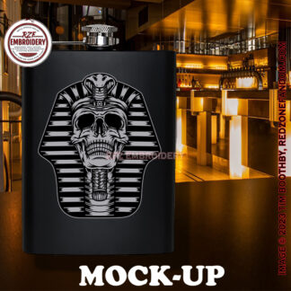 Hip Flask - Pharaoh Skull