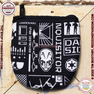 Star fabric zipper bag