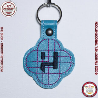 Puffy cloud like image with an H in the center